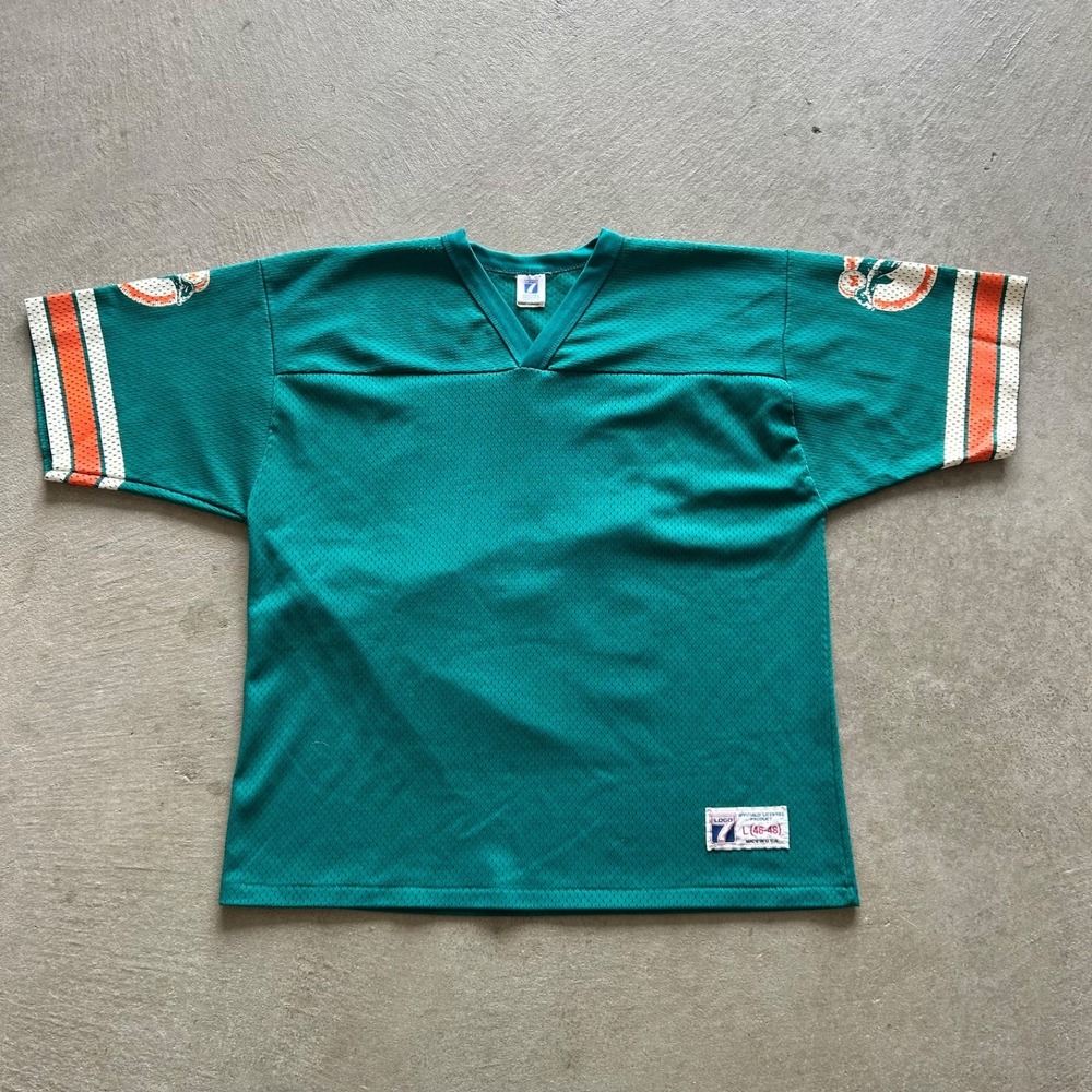 Vintage 90s Logo 7 Miami Dolphins Jersey Mens Large Dan Marino NFL‎ Football #13